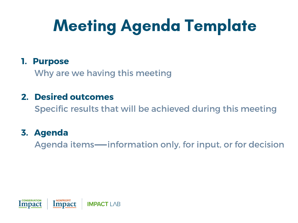 Meeting Agenda Template Simple yet powerful tool for kickstarting your